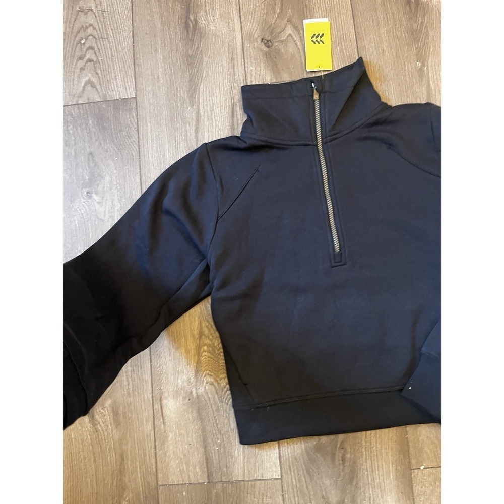 NWNT All In Motion Active Hooded GYM Sweatshirt Navy Blue Size Small Women's - Picture 2 of 5